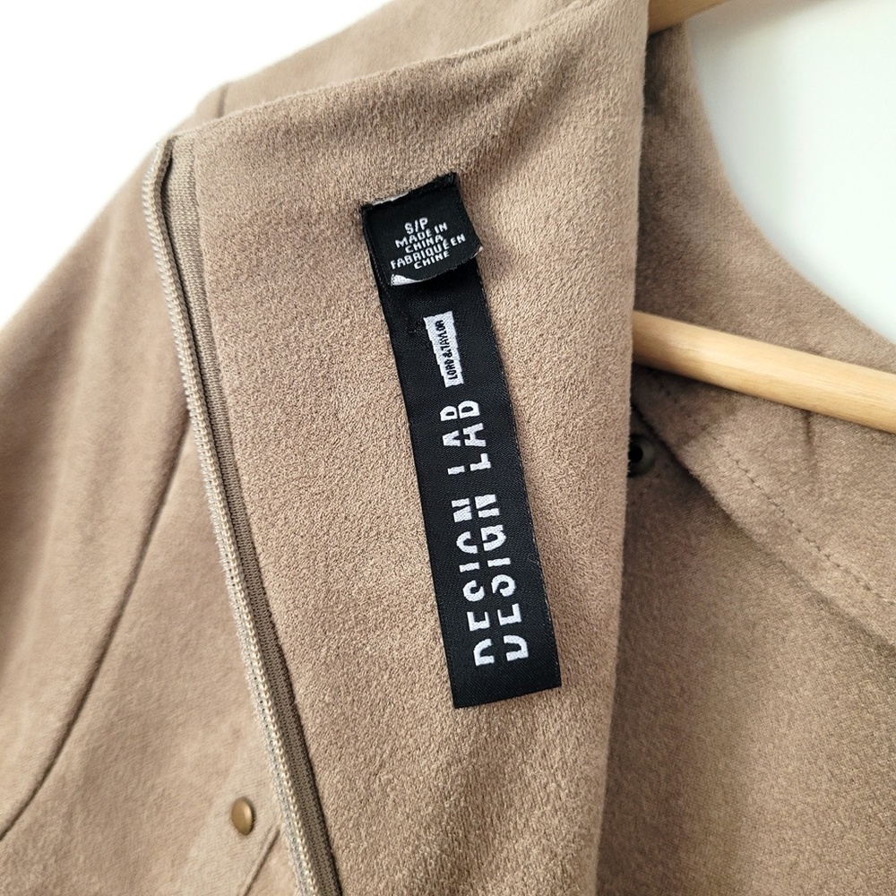 Lord & Taylor Western Faux Suede Mini Dress Small Brown Studded Boho 70s‎ Mod - Picture 10 of 15